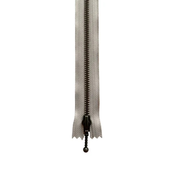YKK Fast Lynlås Antik Messing 6 mm 20 cm